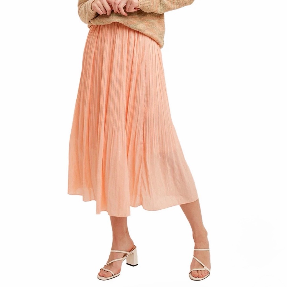 Hem & Thread pleated midi skirt - Picture 2 of 6